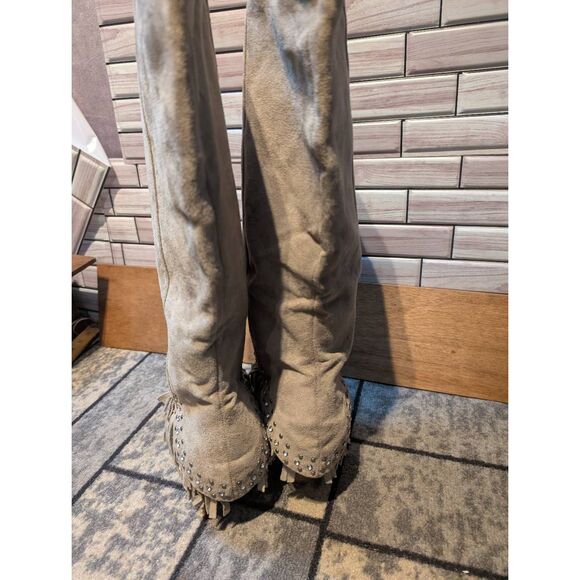 Not Rated knee high fringe boots size 8.5 - Picture 4 of 5